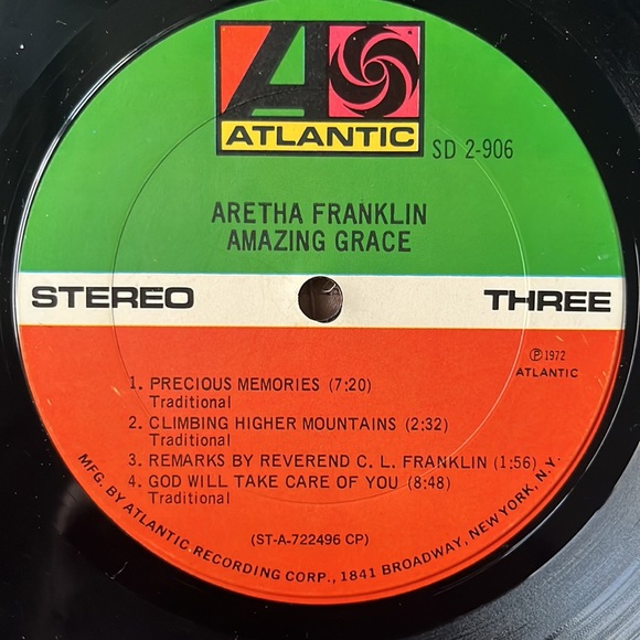 Aretha Franklin - “Amazing Grace” Vinyl 2x LP - Picture 6 of 7
